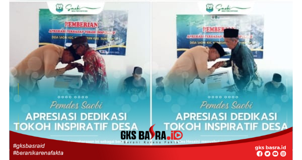 Serahkan Penghargaan kepada Tokoh Inspiratif Desa, Pemdes Saobi: Bentuk Apresiasi atas Kontribusi